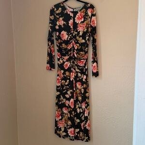 Cara Cara Black Floral Long Sleeve Dress